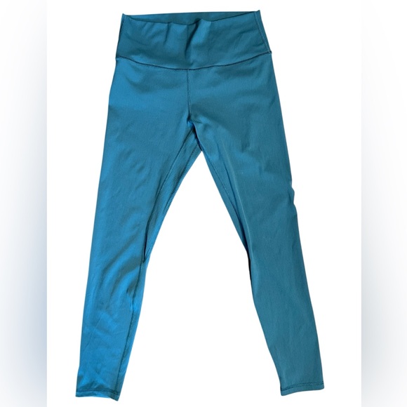 Lululemon Align Ribbed Leggings Smoked Spruce High Rise Size 10 25” 7/8 - Picture 2 of 4